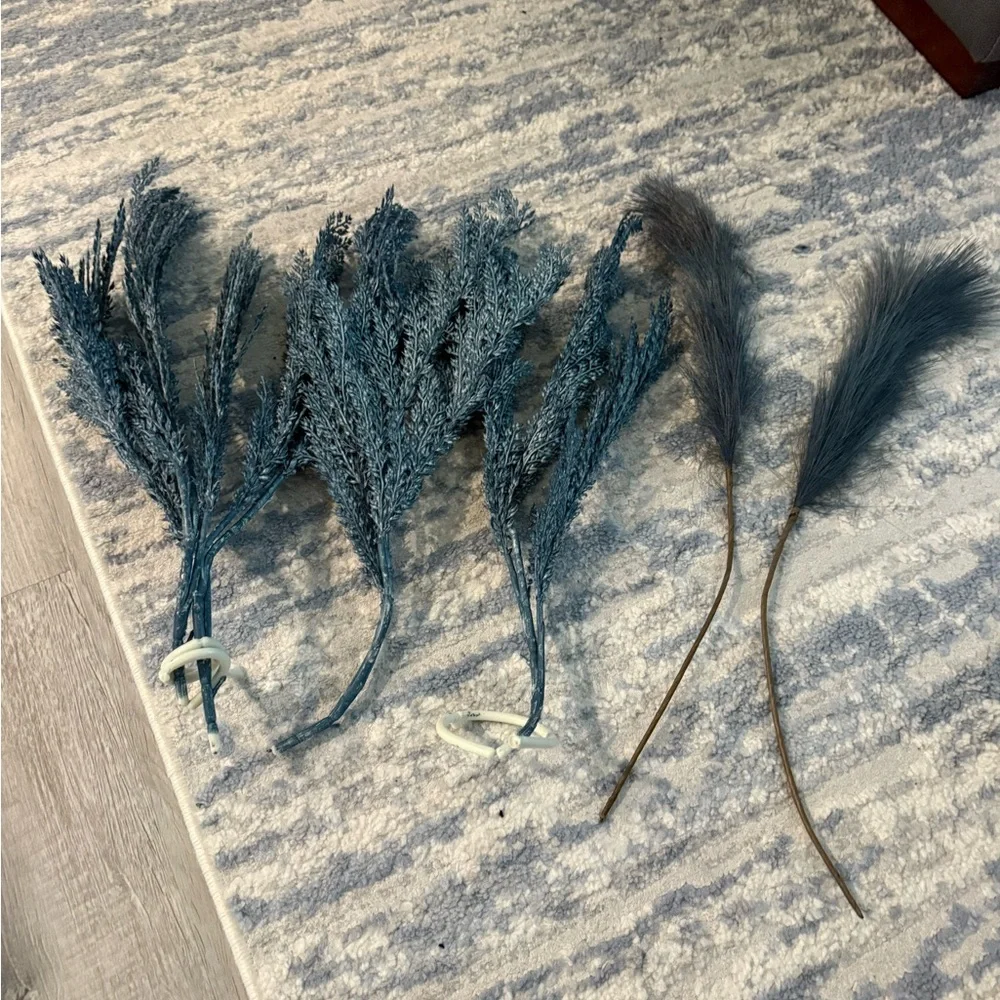 Pier 1 Blue Faux Floral Stems